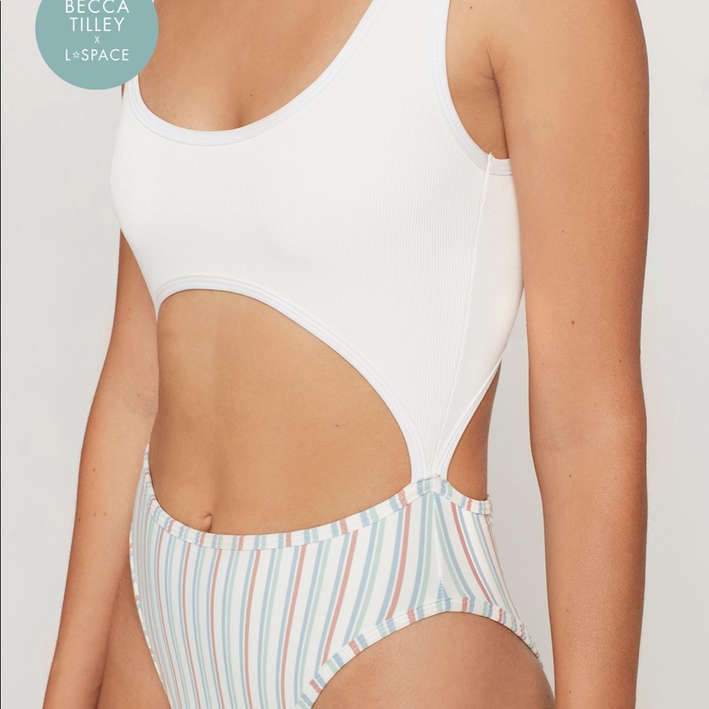 Becca Tilley x L*Space Stripe Kira One Piece - Picture 6 of 7